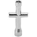 Miniatyrbillede 4 af 8: 12 mm hjul, 5 mm tykkelse, sekskantadapter, krydsnøgle, M4 skridsikker møtriksæt til 1/10 RC bil (blå)