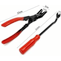 Miniatyrbillede 2 af 5: 2 stk. Clip Remover Tang, Auto Bildør Clip, Universal Tang Trim Værktøj Reparationssæt til Bildør Trim og Panel Kant Tab Ciseas Clip