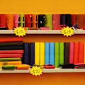 Miniatyrbild 4 av 5: 600 st 3,5 x 4,7 tum Försäljningsskyltar för Butik, Tomma Starburst Butiksförsäljningsetiketter Iögonfallande Solstjärna Kampanjprislappar Ensidig