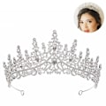 Miniatyrbillede 2 af 5: Hovedetui, Luksuriøse Ædelstene Diamanter Legering Tiara Middag Bryllup Styling Tiara Kvinder Brudepiger Brud Pige