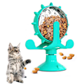Miniatyrbild 2 av 5: Interaktiva kattleksaker för inomhuskatter, leksak för kattungar, interaktiv kattleksak, snurrande kattleksaksboll för katter, stark sugkopp, kattövning, katt