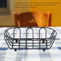 Miniatyrbillede 6 af 8: Pommes frites holder i rustfrit stål, fødevaregodkendt, moderigtig pommes frites kurv til snacks og bagt mad