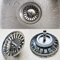Miniatyrbillede 3 af 5: Køkkenvask Si, Rustfrit Stål Vask Si Prop, Dobbelt Funktion Kurv Si Afløb Propper Udskiftning (Diameter: 84mm)