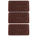 Miniatyrbillede 1 af 5: 3 stk. 26 Engelske Bogstaver Form Silikone Chokolade Kageform DIY Bageværktøj Tilbehør