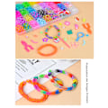 Miniatyrbild 5 av 5: Silikonband set, silikonband tillbehör färgglada gummiband loopar gummisetuppsättning