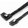 Miniatyrbillede 4 af 5: Kabel Intern Mini SAS til Mini SAS Ledning, SFF-8087 til Venstre/Højre Vinkel SFF-8087 Ledning, Kompatibel med RAID eller PCI Controller, 0.8m