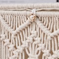 Miniatyrbillede 4 af 6: Servietboks Cover Boho Firkantet Macrame Servietholdere til Badeværelser Bondehus Servietholder med Perlespænde Vævet