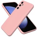 Flydende silikonecover til Samsung Galaxy A55 5G Pink