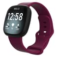 Fitbit Versa 3/Fitbit Sense armband silikon Burgundy (S)