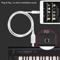Lightning till Typ-B MIDI Keyboard Converter USB 2.0-kabel för Iphone 7 8 X Ipad