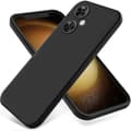För Oneplus Nord Ce 3 Lite 5g Flytande Silikon Baksida Mjukt Foder Kameralinsskydd Telefonfodral Black