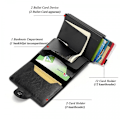 Miniatyrbild 6 av 6: POP UP Plånbok med RFID-NFC Block Korthållare - 12 Kort