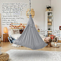 Miniatyrbild 4 av 5: Sensorisk inomhusgunga för barn, idealisk för yoga (grå) 1*2,8 m