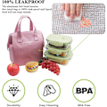 Miniatyrbild 3 av 4: Isolerad Lunchväska Enkel Bento Kylväska Lunch (Rosa)