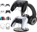 2-i-1 Spelkontroll & Hörlursställ för PS4, PS5, Xbox Y