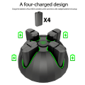 Miniatyrbild 8 av 11: Laddningsstation för kontroll med batteripaket, 4-i-1 snabbladdningsställ + 4x 1100mAh batterier för XB