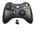 Miniatyrbild 1 av 2: Trådlös handkontroll för Xbox 360, Finydr Xbox 360 joystick trådlös spelkontroll för Xbox & Slim 360 PC (svart) [DB]