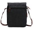 Miniatyrbild 3 av 7: Sportig crossbody-väska i canvas och läder Svart