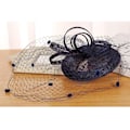 Miniatyrbild 2 av 4: Dam Fascinator Penny Mesh Hatt Fjäder Penny Mesh Hatt för Cocktail Bröllopsfest Navy Blue