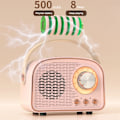 Miniatyrbild 6 av 10: Mini Radio Bluetooth Högtalare ROSA white