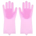 Diskhanskar, Rengöringssilikon Diskhanskar, Silikonhandskar, Magic Gloves Rosa