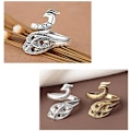 Miniatyrbild 3 av 6: 2-pack justerbara stickringar för DIY-stickning