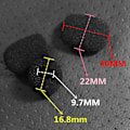 Miniatyrbild 3 av 5: 24-pack Mini Skum Vindskydd Lapel Headset Mikrofon Svamp Mini Skumskydd för L