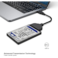 Miniatyrbild 3 av 5: SATA till USB-kabel, Benfei USB 3.0 till SATA III hårddiskadapter
