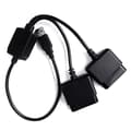 2 i 1 Adapter Konverterare utan drivrutin för PS2 till PS3 Joypad Gamepad Till för PS3 PC USB Spelkontroll Adapter Ersätt