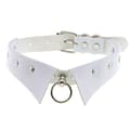Läder Choker Punk Krage Dam Nitar Dubbade Chocker A7