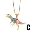 Miniatyrbild 1 av 5: Halsband Vintage Zirkon Dino Modesmycken Ac8720