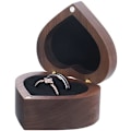 Miniatyrbild 1 av 5: Bröllopsringsask Förlovningsringsask Hjärta Förlovningsringshållare Ask, Trä Ringfodral Ringpresentask