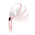 Miniatyrbild 3 av 6: Fällbar resehandspegel med fällbart handtag Rosa