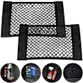 Miniatyrbild 1 av 5: Förvaringsnät, 2 st Bilförvaring Mesh Bag Organizer för flaskor Gro