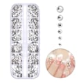 Miniatyrbild 1 av 5: 2000 Rhinestone Nageldekorationer Kristall - Olika Storlekar i Ask