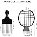 Miniatyrbild 4 av 5: Hårsvampborste för Twists, 4 i 1 Afro Twist Comb Set, Afro Pi