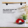 Miniatyrbild 9 av 9: Fodral för basebollträ, robust hållare för basebollträ, hållare för fodral för basebollträ, horisontell hållare för basebollträ