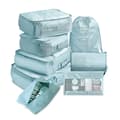 8 st/ set Resebagage Organiseringsväskor Resväska Packning Sky blue