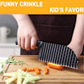 Miniatyrbild 4 av 8: Vågskärare, Potatisskärare, Mångsidig Grönsaksskärare, Räfflad Kniv, Crinkle Cutter, Potatis, Sallad