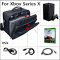 Miniatyrbild 7 av 8: Väska för Microsoft Xbox Series X-konsoler/spelskivor, bärbar diagonal axelväska