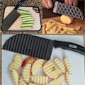 Miniatyrbild 5 av 8: Vågskärare, Potatisskärare, Mångsidig Grönsaksskärare, Räfflad Kniv, Crinkle Cutter, Potatis, Sallad