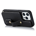 Miniatyrbild 2 av 5: Armbandskal med kortfack för iPhone 13 Pro Max - PU-läder + TPU Black