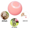 Miniatyrbild 2 av 5: Automatisk Rullande Kattleksak Elektrisk Boll Interaktiv Leksak För Katter Träning Självkörande Kattungeleksak Tillbehör Pink