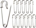 Stora säkerhetsnålar, 12 st, 63 mm Extra stora