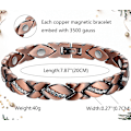 Miniatyrbild 2 av 3: Koppar Magnetarmband för Kvinnor Artrit Smärta Ref ~ 3500 Gauss Magnetarmband ~ Effektiv Terapi för RSI & Karpaltunnel ~ 100% Ren Kopparkristall