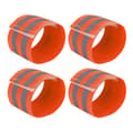 4 Reflexband för armar, vrister, ben och handleder orange