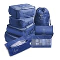 8 st/ set Resebagage Organiseringsväskor Resväska Packning Blue