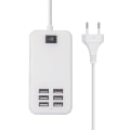 Miniatyrbild 1 av 5: Drivna USB-hubbar, aluminium 6-portar USB-ström med extern