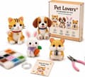 4 pcs Small 3D Beaded Animal DIY Kit, Small 3D Beaded Animal Craft Kit for Craft Enthusiasts, Creates 4 Charm Accessories, Excellent Surprise Gift