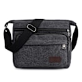 Miniatyrbild 1 av 5: Vattentät Messenger Axelväska Medium, Multifickor Canvas Crossbody-väska för Män och Kvinnor, Casual Herr Satchel Bag